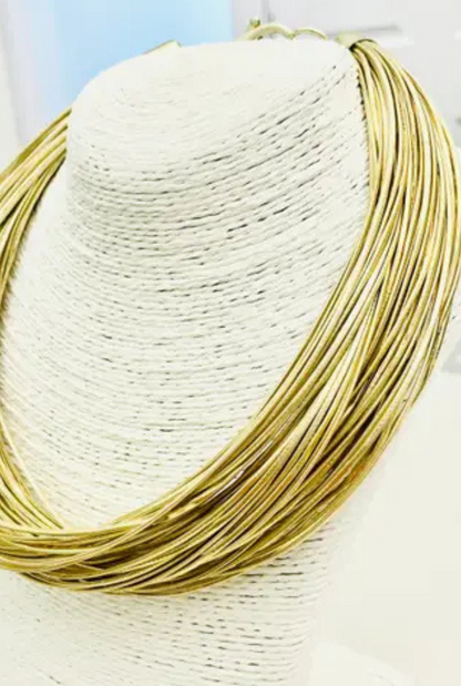 Slub 8-Strand Necklace