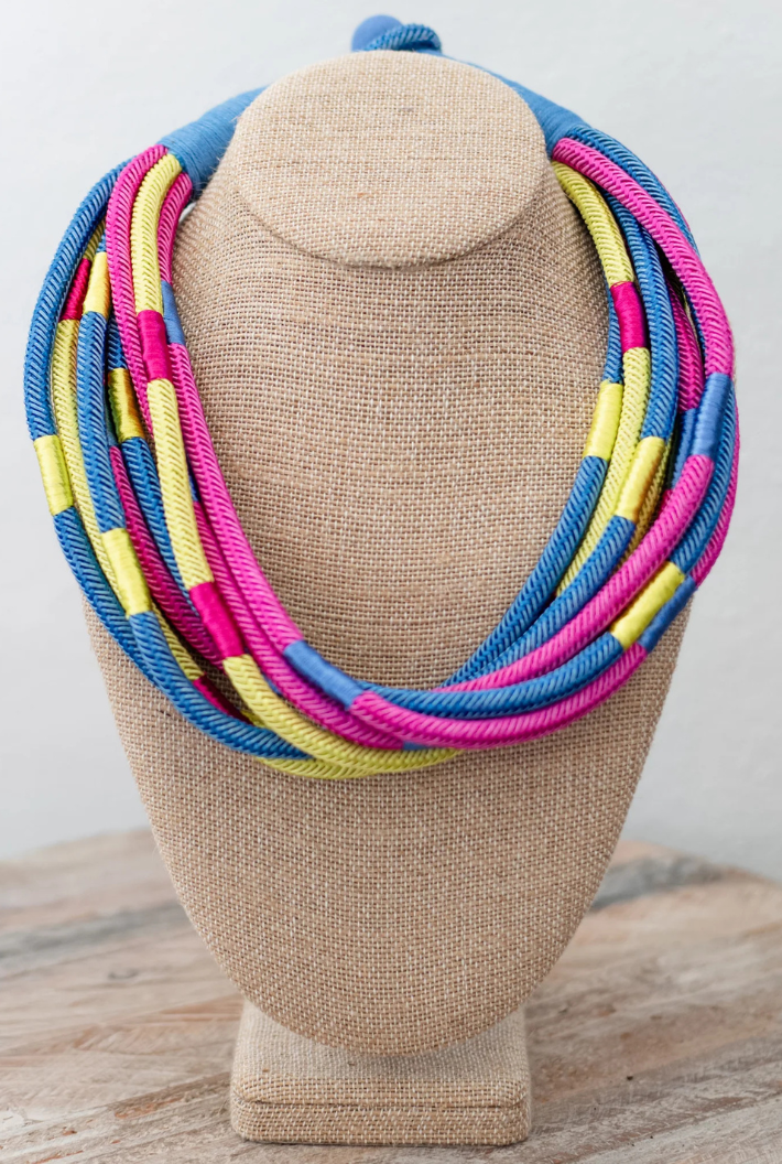 Slub 8-Strand Necklace