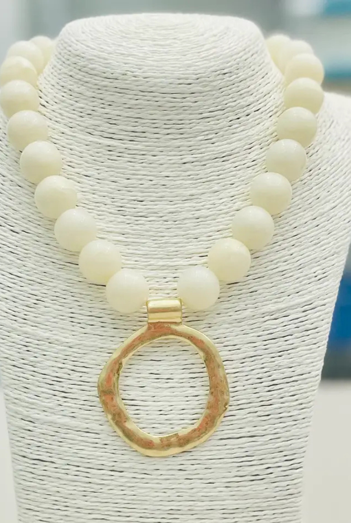 Big Ball Necklace w/ Pendant