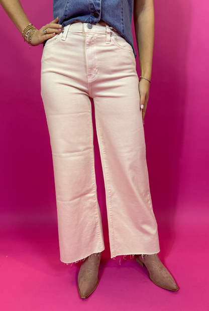 Glenda Wide Leg Jean-Vanilla