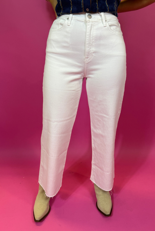 Glenda Wide Leg Jean-White