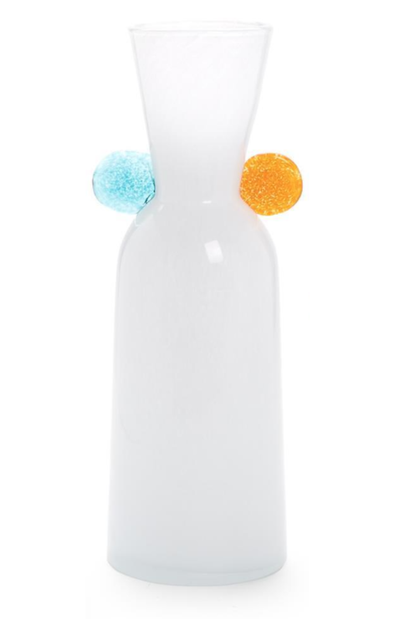 Contempo White Art Glass Vase