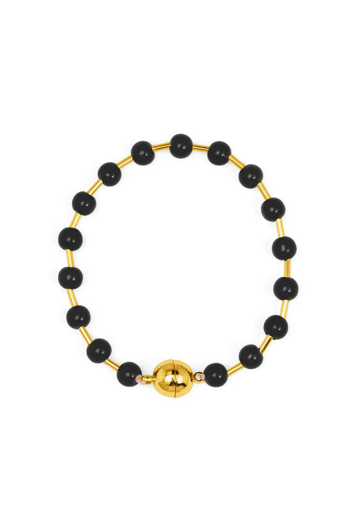 Glass Bead Magnet Bracelet