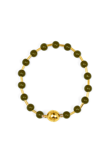 Glass Bead Magnet Bracelet