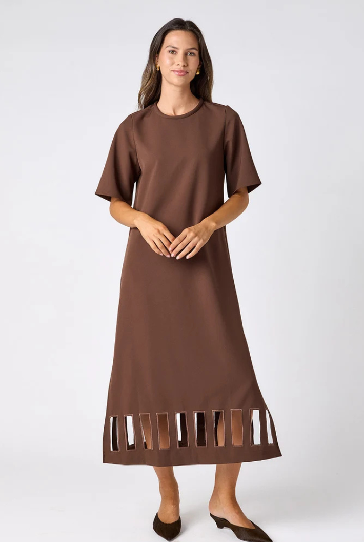 Grayson Dress-Brown