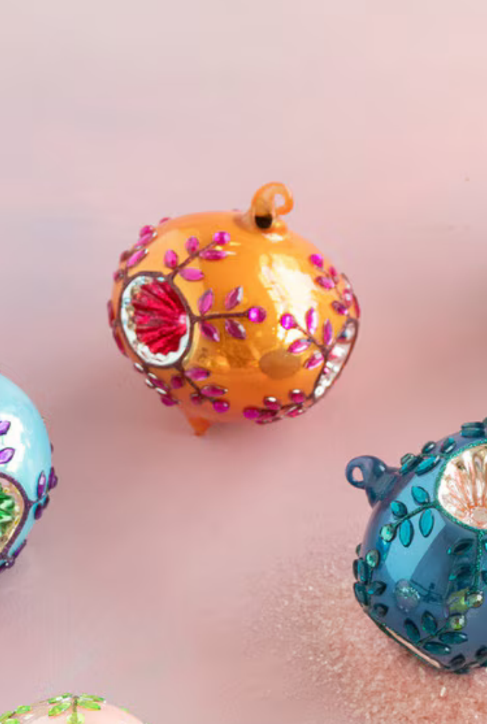 Jeweled Reflector Ornament