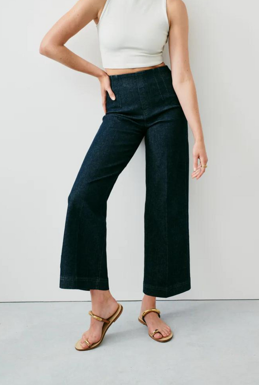 Spanx Cropped Wide-Leg Jeans