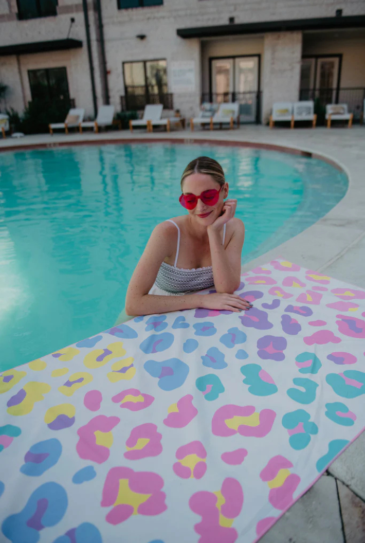 Multicolored Leopard Towel