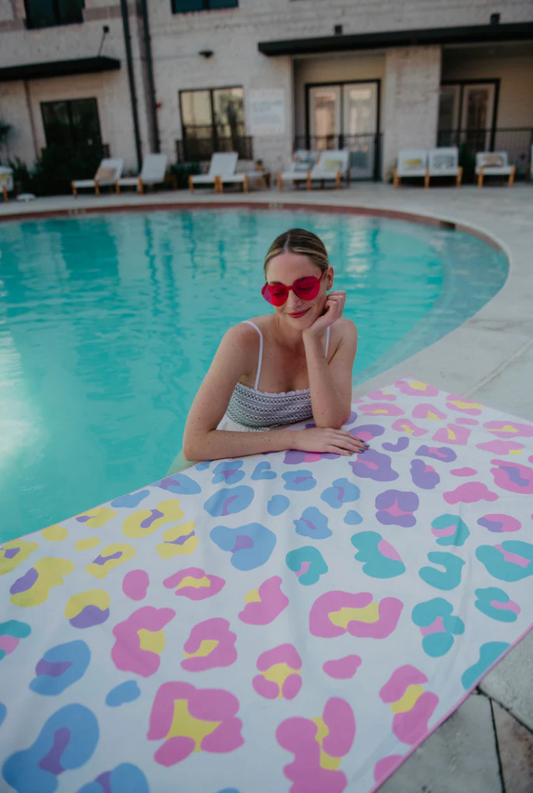 Multicolored Leopard Towel