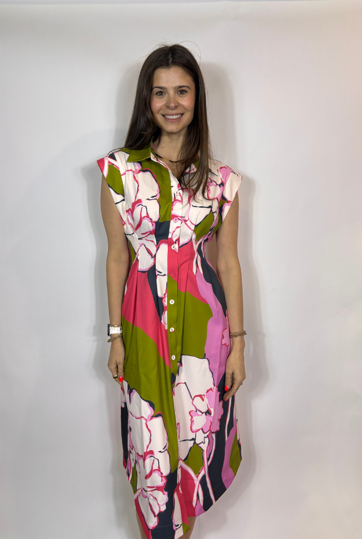 Quincey Dress-Artistic Garden