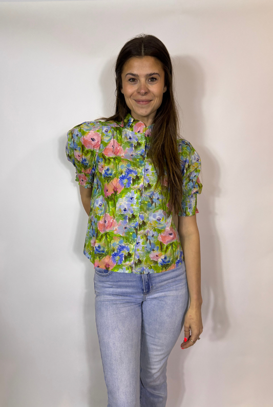 Watercolor Garden Top