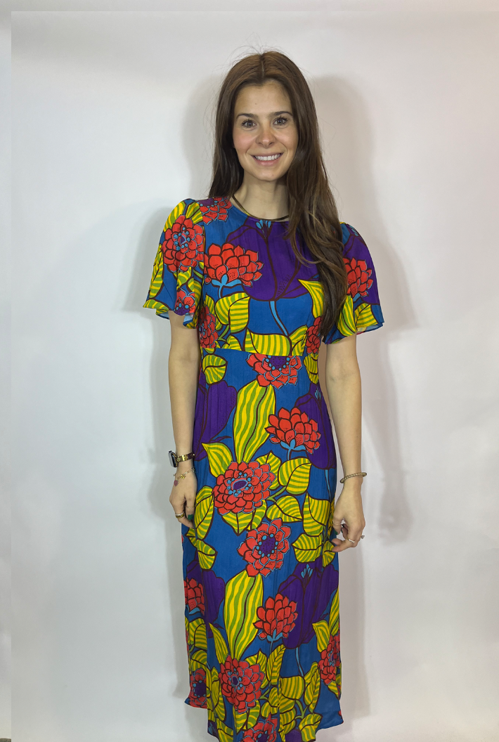 Rene Dress-Blue