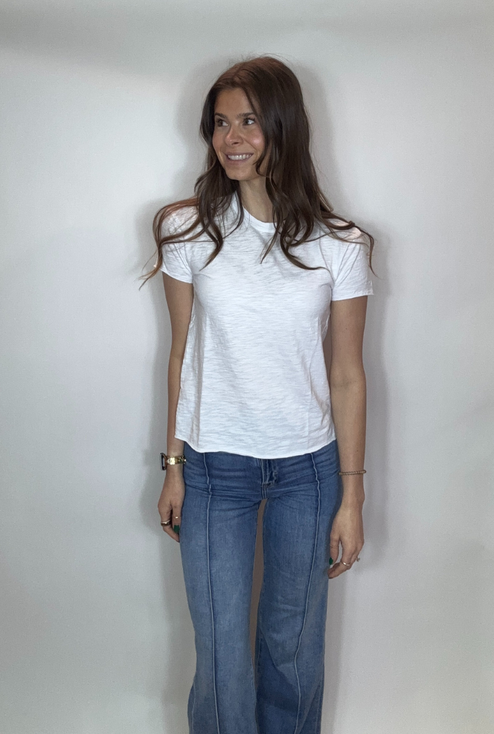 Step Hem Crew Tee