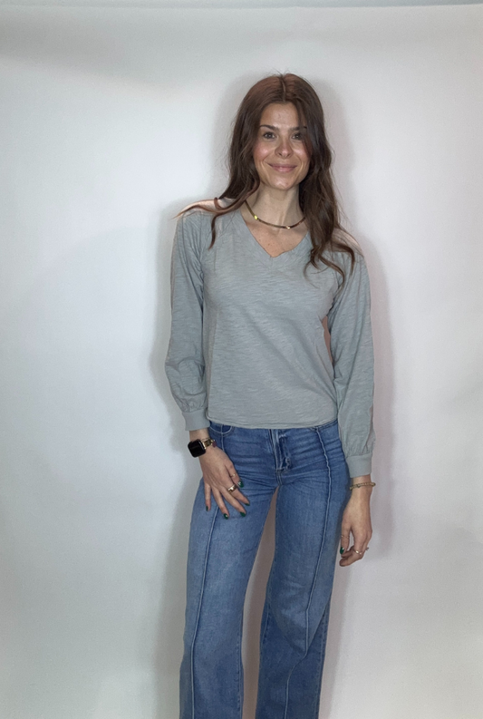 Open V-Neck Tee