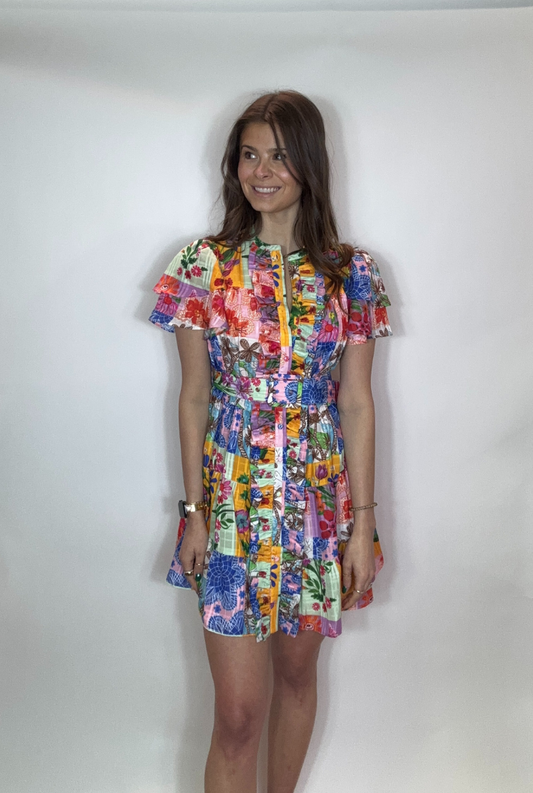 Heather Dress-Floral Sketch