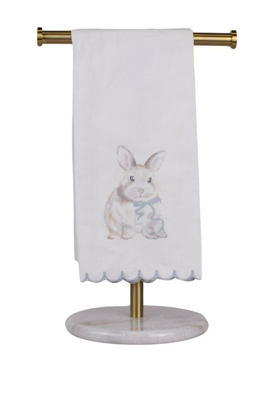 Winston Bunny Scallop Hand Towel