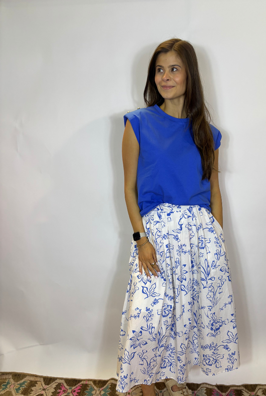 Blue China Skirt