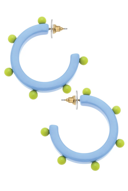 Olivia Studded Resin Hoop