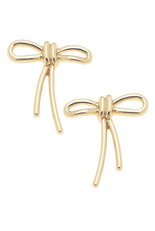 Molly Lopsided Bow Studs