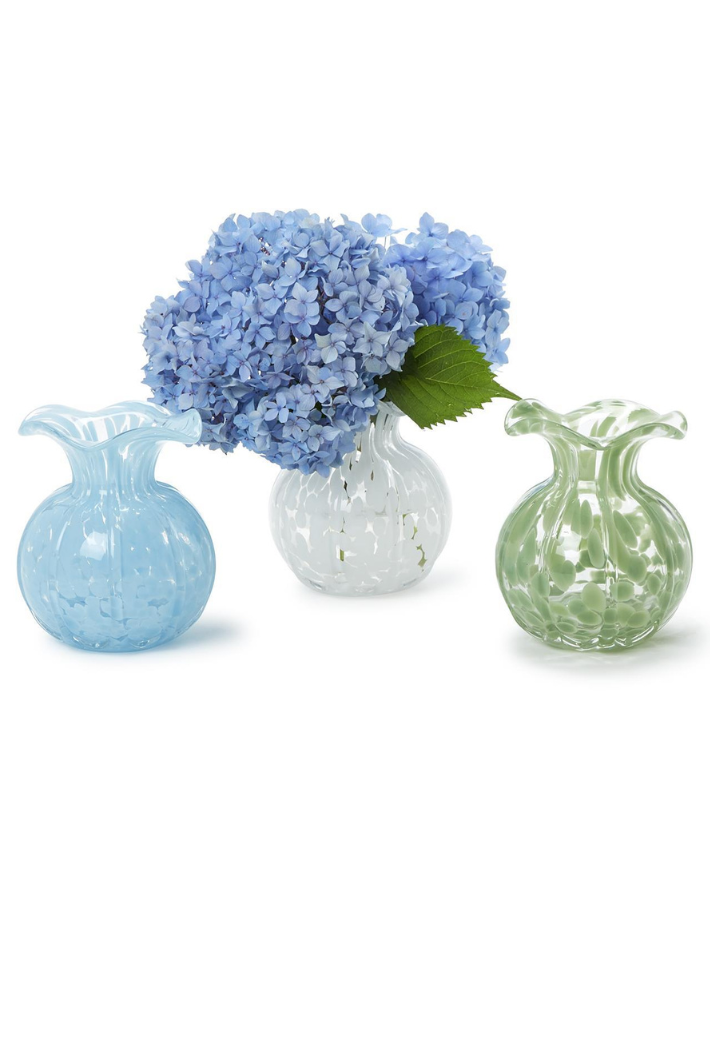 Ruffled Edge Spotted Vase
