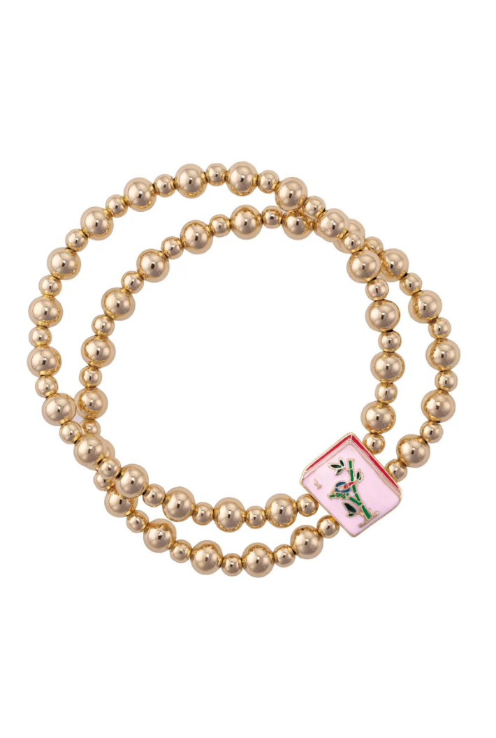 Mahjong 2-Row Bracelet
