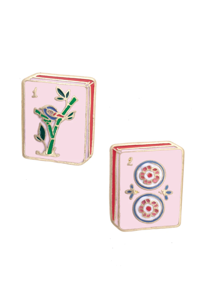 Mahjong Stud Earrings