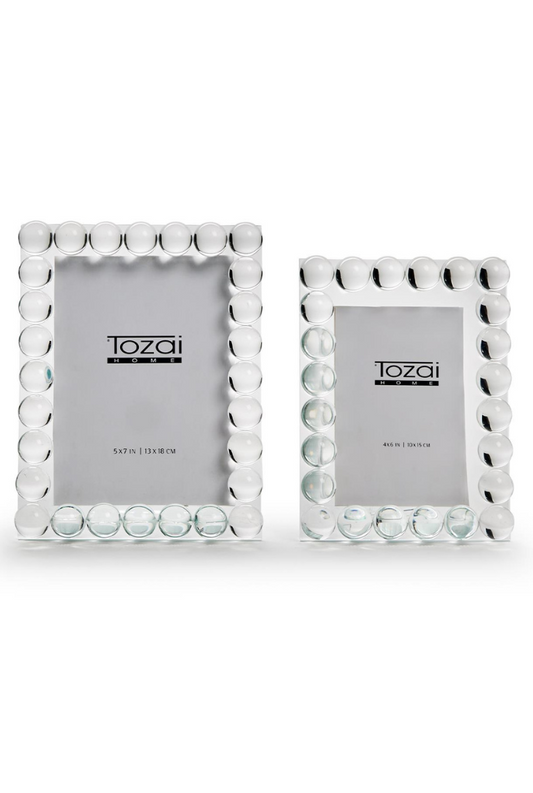 Bubble Crystal Glass Photo Frame