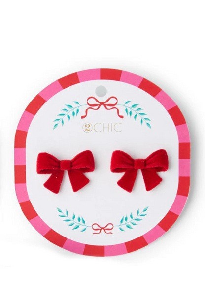 Velvet Bow Earrings