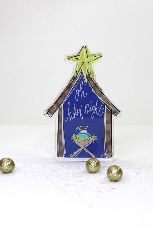 Oh Holy Night Acrylic Table Sign
