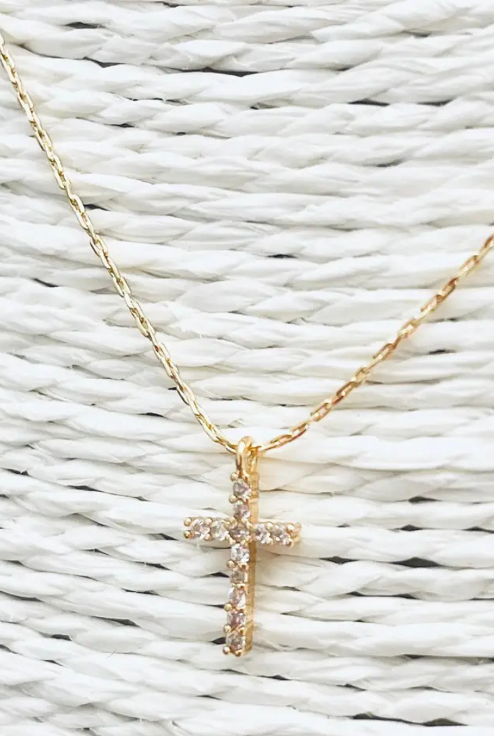 Crystal Cross Necklace