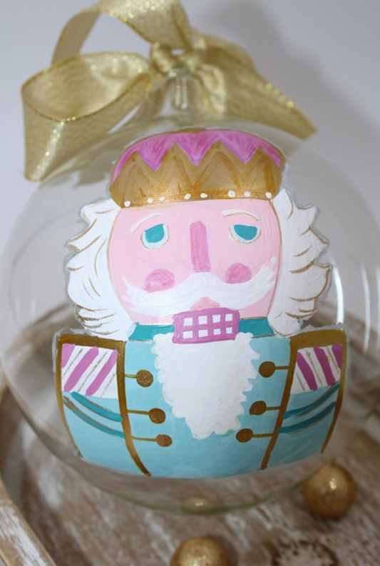 Handpainted Glass Ornament