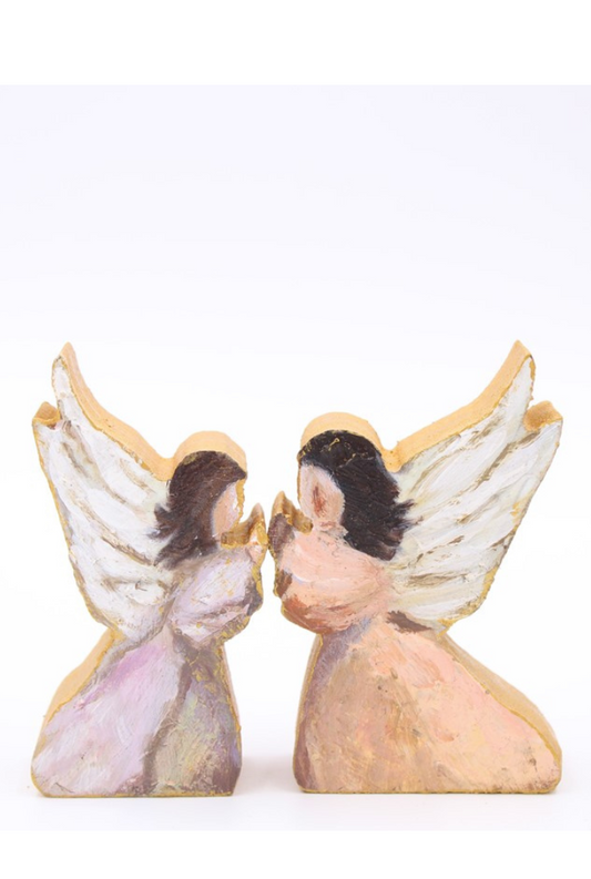 Wood Cutout Angle Figures