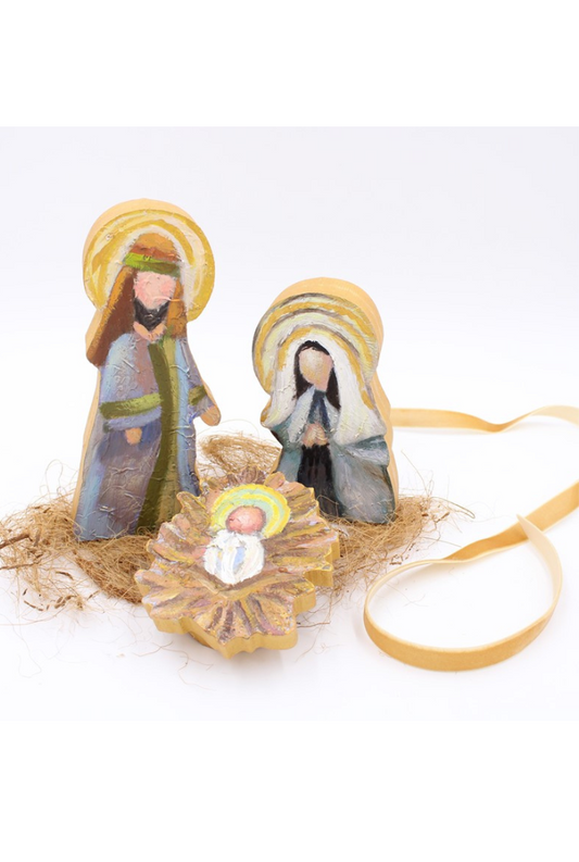 Wood Cutout Holy Family