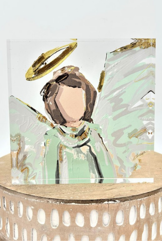 Angel Acrylic Block Sign