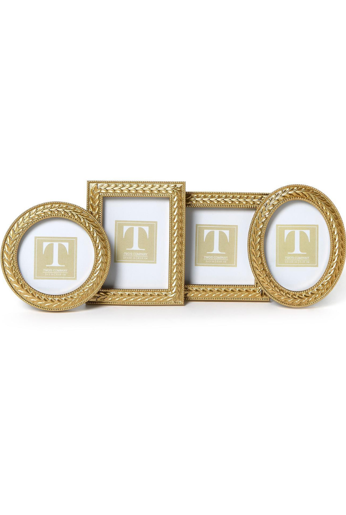Laurel Wreath Gold Photo Frames