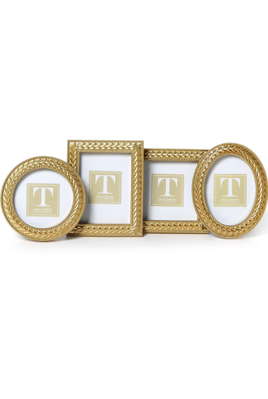 Laurel Wreath Gold Photo Frames