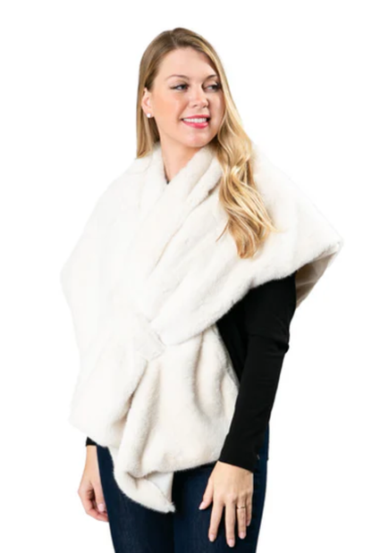 Katie Faux Fur Wrap
