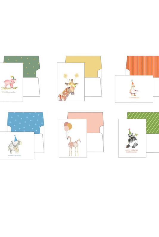 Assorted Party Animal Birthday Cards