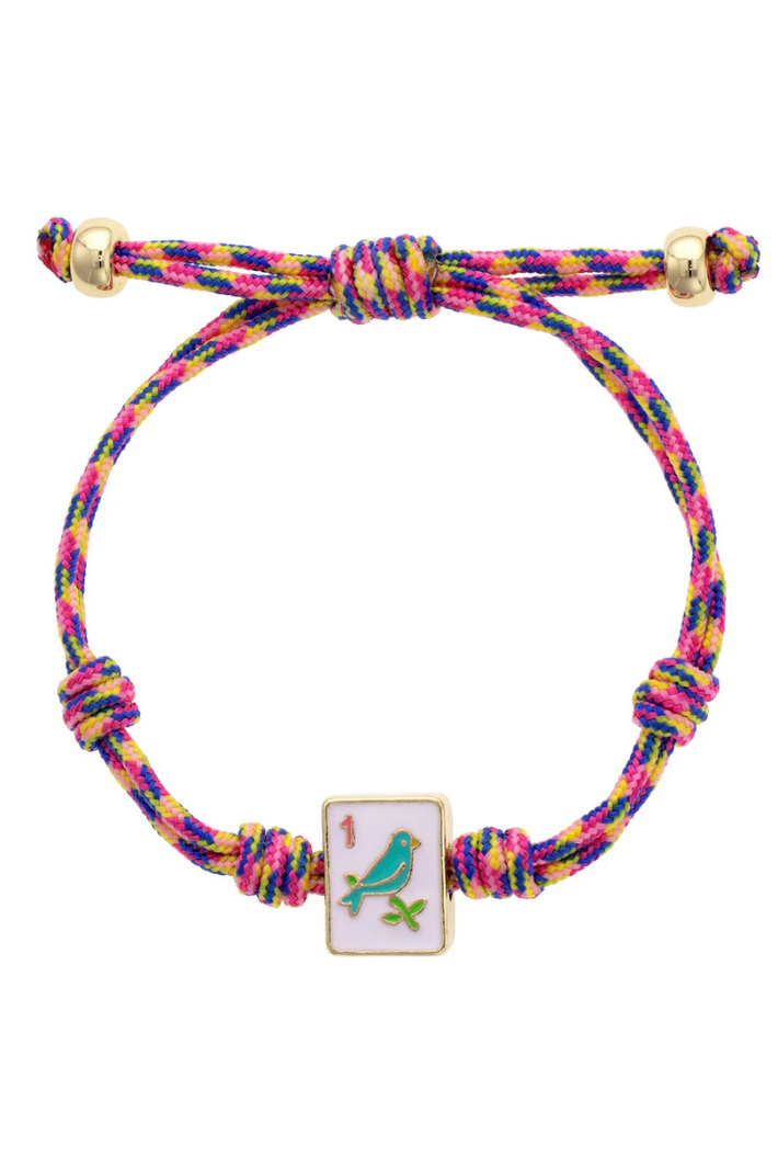 Sparrow Mahjong Tile Bracelet