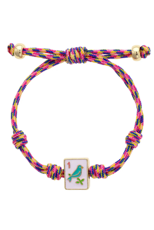 Sparrow Mahjong Tile Bracelet
