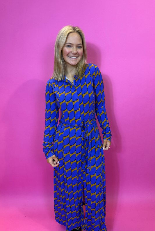 Geometric Long Dress