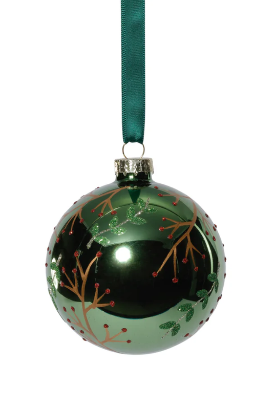 Shiny Green Metallic Ornament