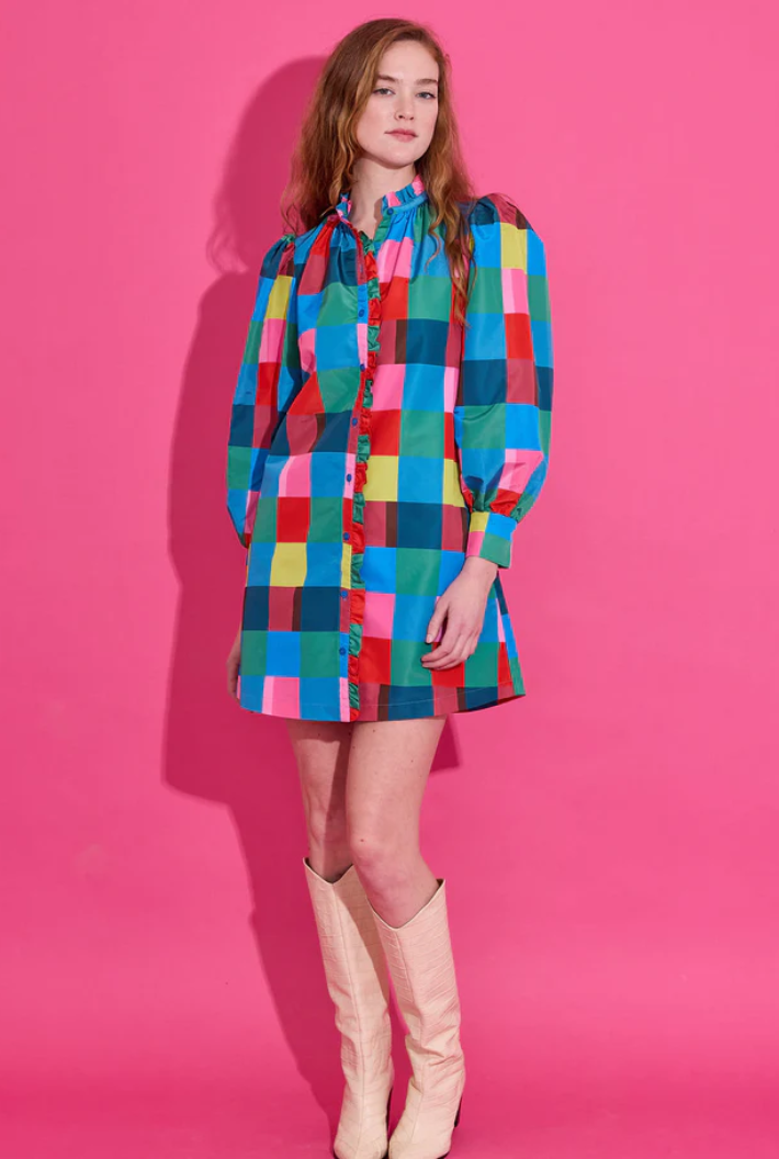 Nora Dress-Holiday Check