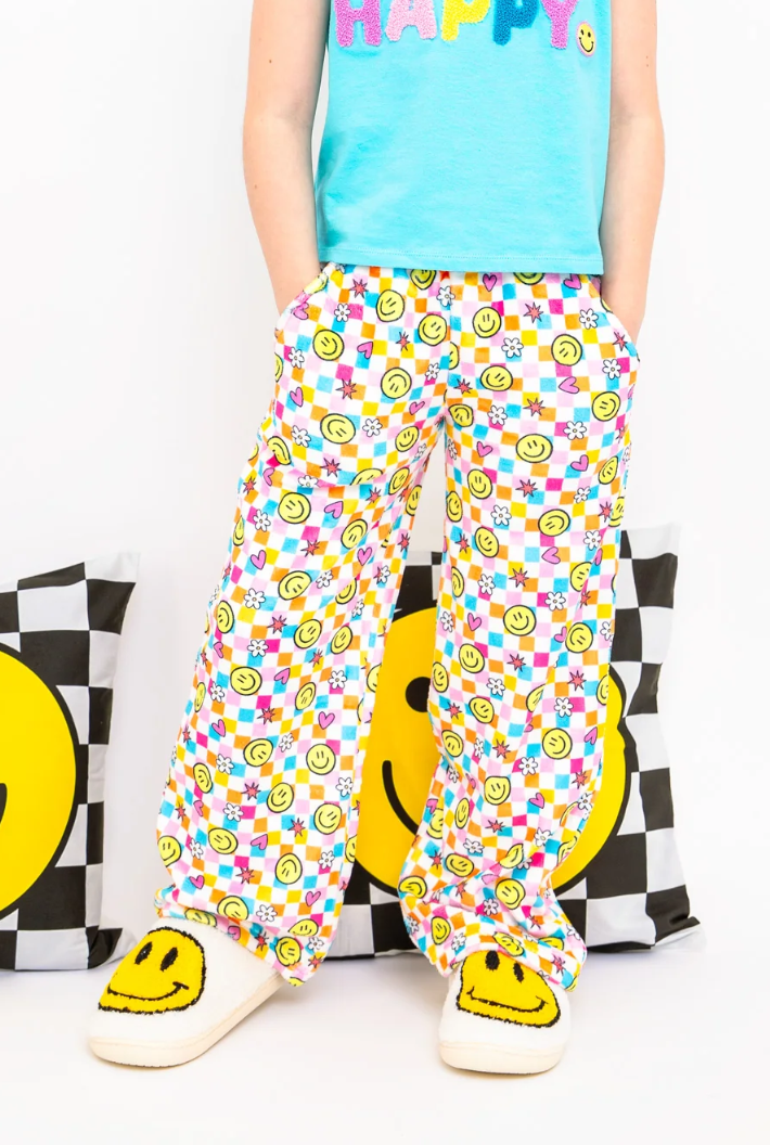 Girls Smiley Face Pants