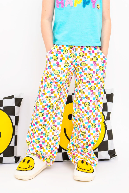 Girls Smiley Face Pants