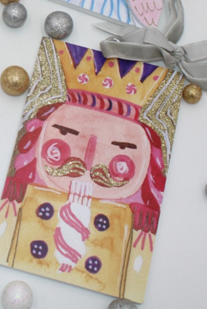 Nutcracker Glitter Ornaments