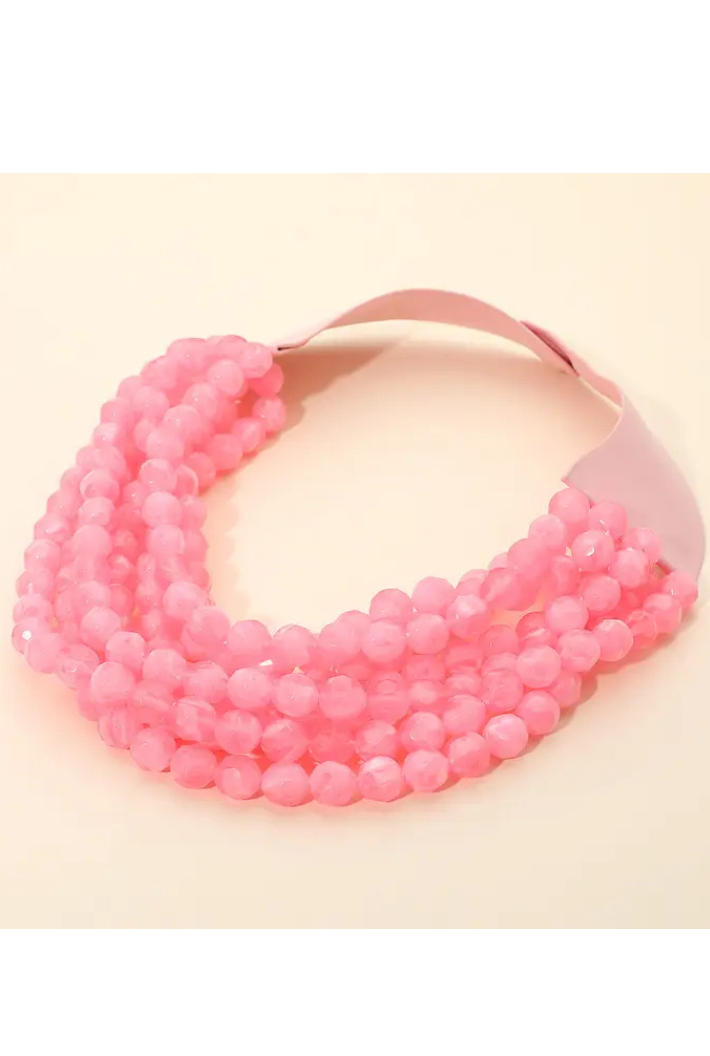 Marbled Ball Beaded Necklace