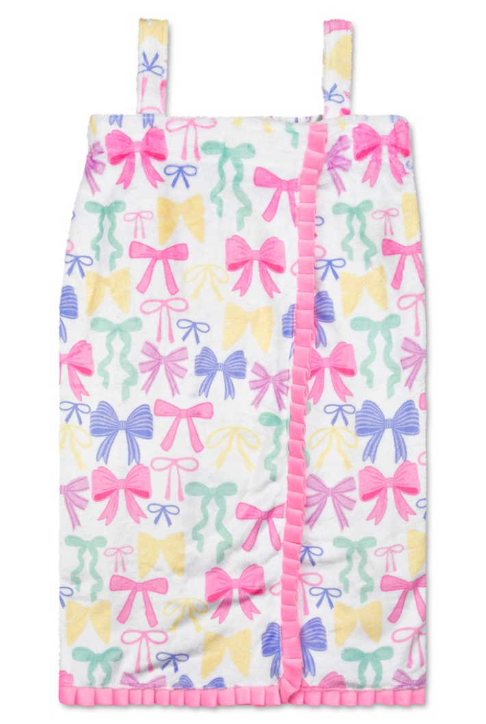 Pretty Bows Plush Spa Wrap