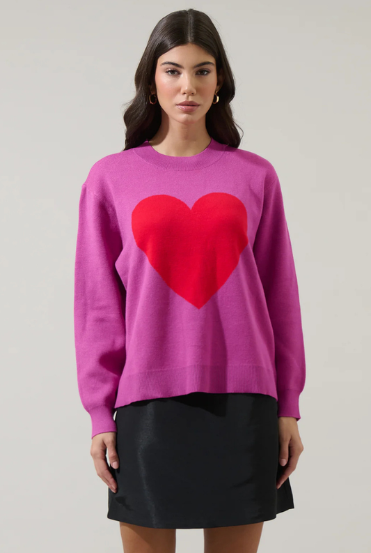 Lumia Heart Pull Over Sweater
