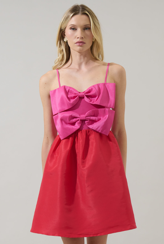 Tizza Bow Mini Dress